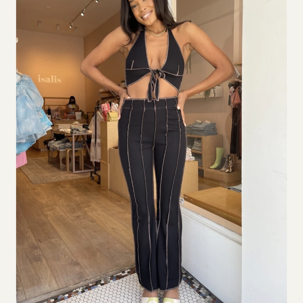 Isalis “Naya Multi Stitch Flare Pant